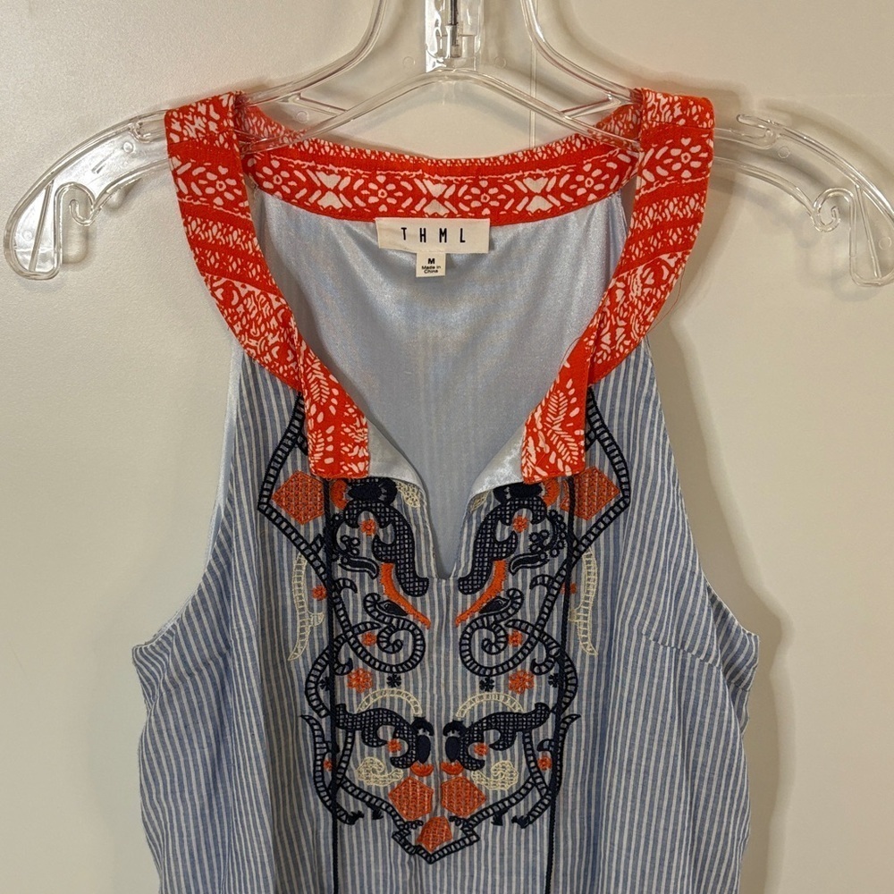 THML Red and Blue Patterned Dress - Picture 3 of 5